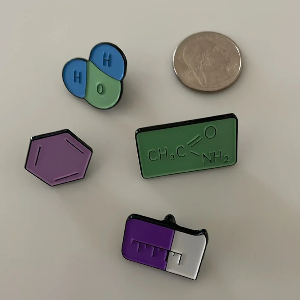 New. Science Enamel Pin Collection - Picture 4 of 4